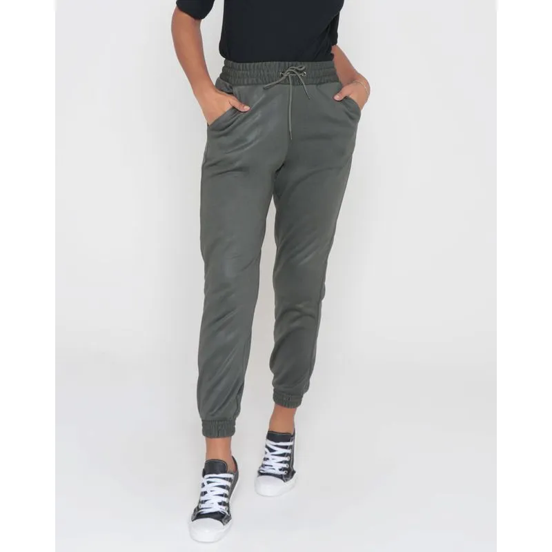 Calça Moletom Feminina Jogger Verde M