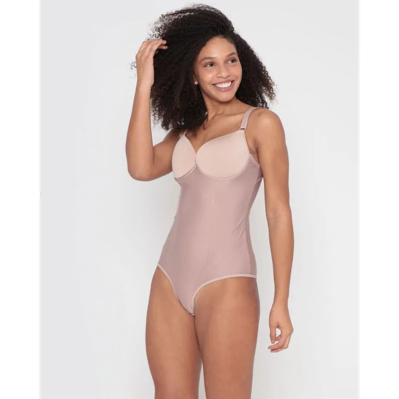 Body Feminino Modelador Bojo Bege Claro 44