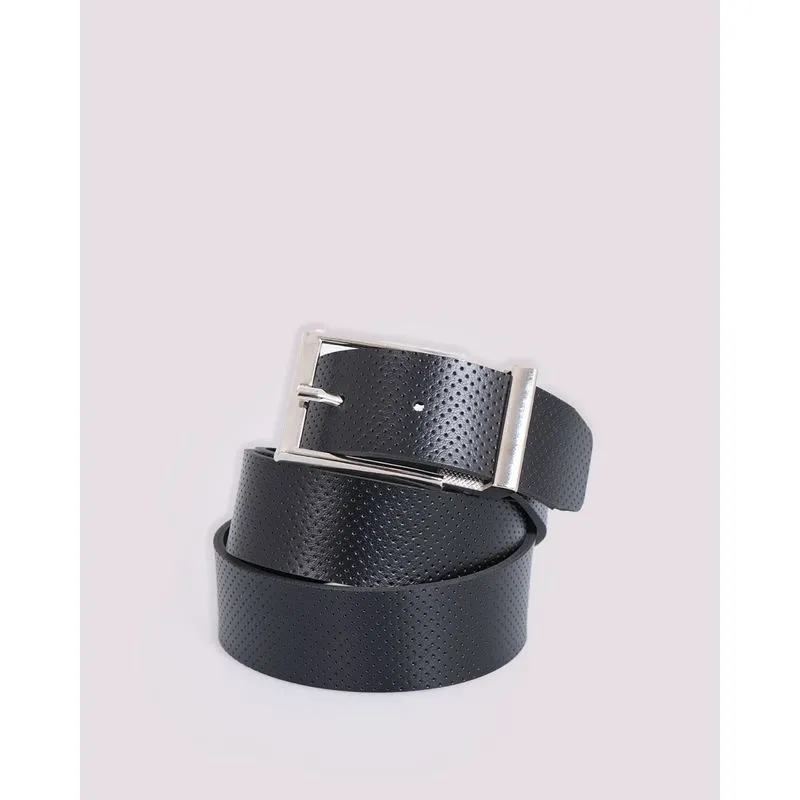Cinto Masculino Casual Furinhos Preto UN