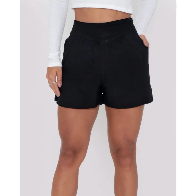 Shorts Feminino Viscose Preto G