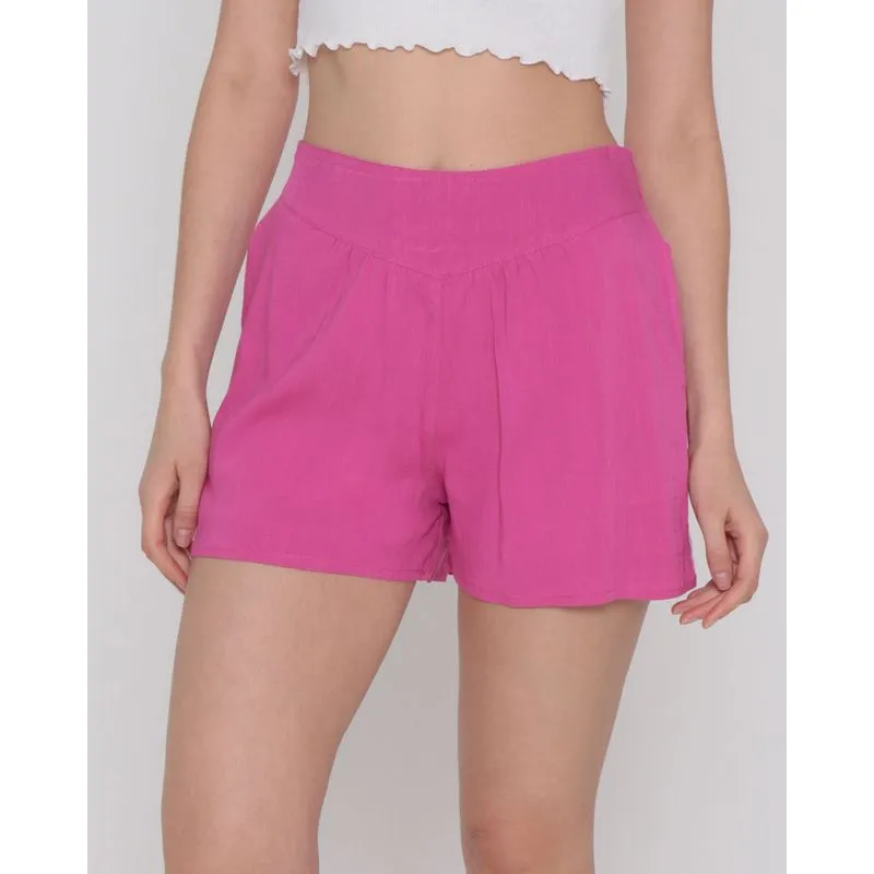 Shorts Feminino Viscose Rosa Médio G