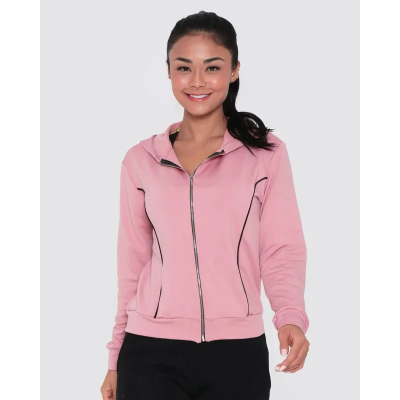 Casaco Feminino Fitness Recorte Viés Rosa M