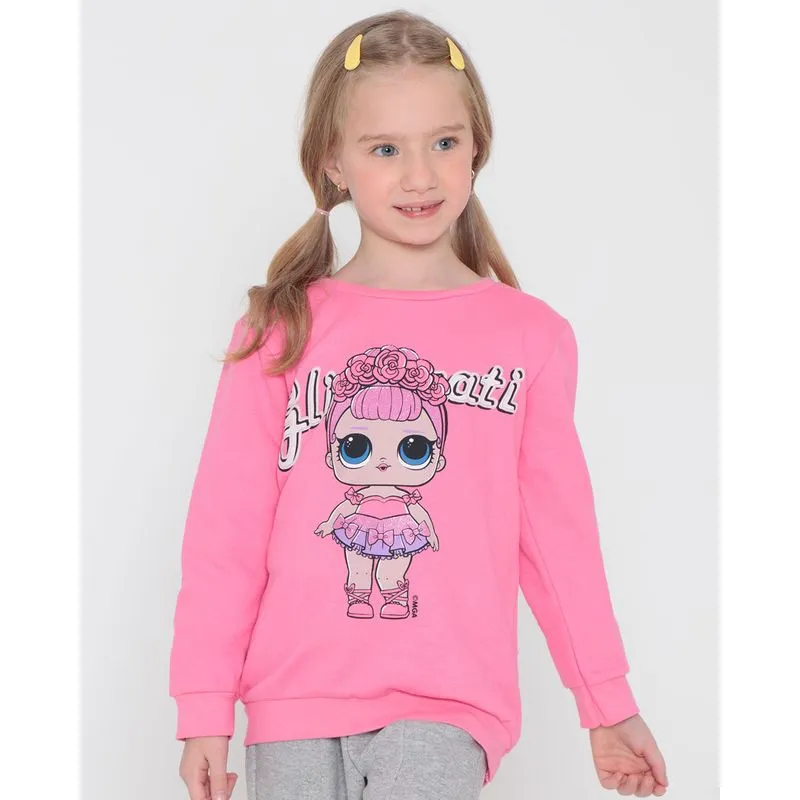 Blusão Infantil Moletom LOL Surprise Rosa Claro 10