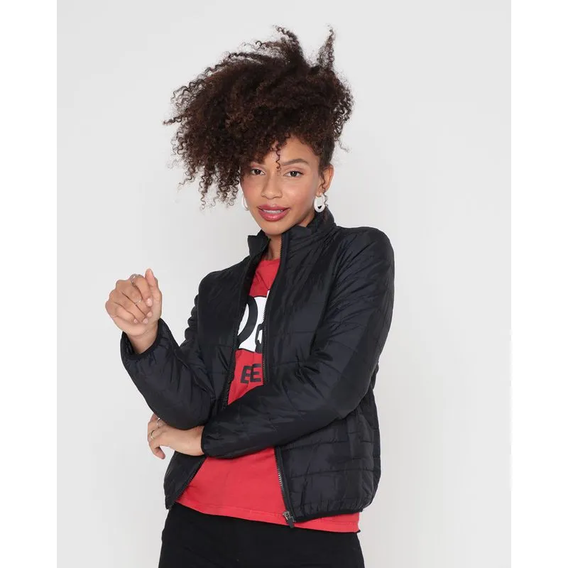 Jaqueta Feminina Puffer Preta P