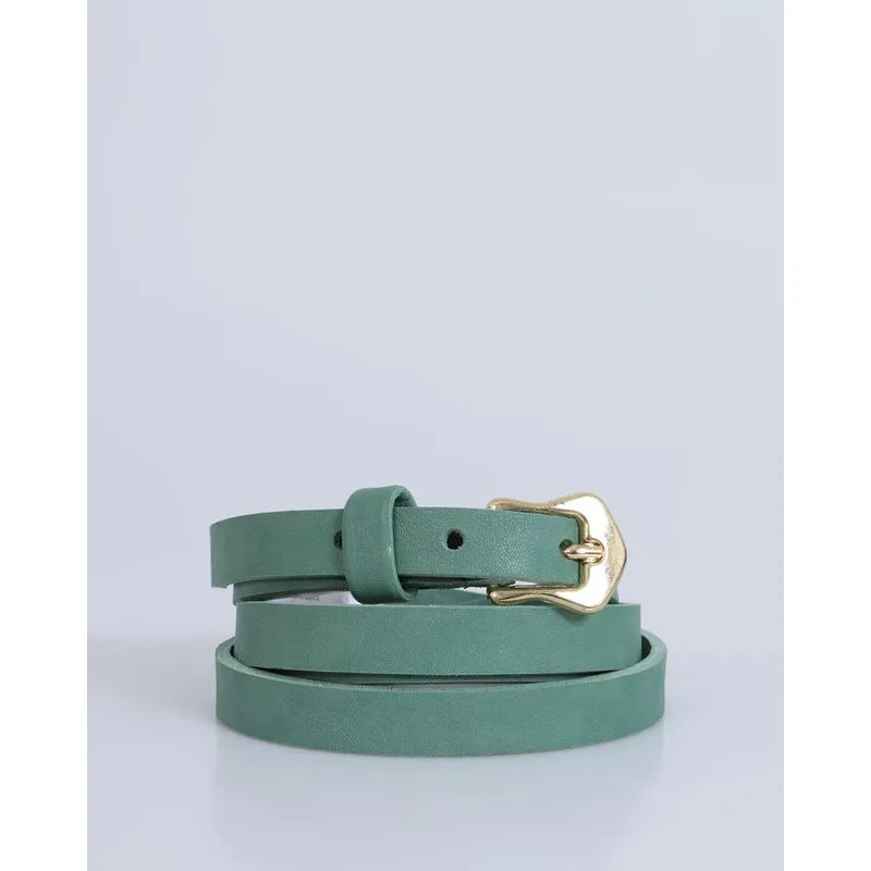 Cinto Feminino Casual Liso Verde Médio M