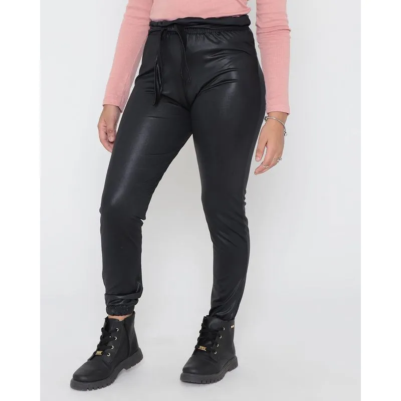 Calça Juvenil Cirrê Clochard Jogger Preta 10