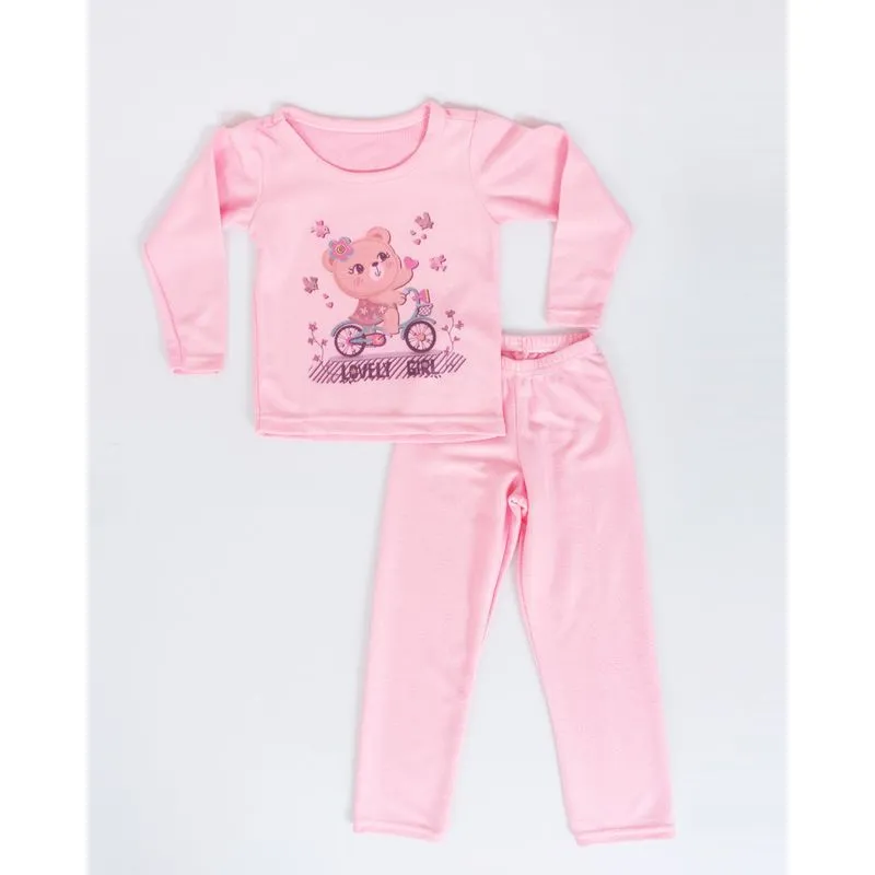 Pijama Infantil Soft Estampa Love Girl Rosa 8
