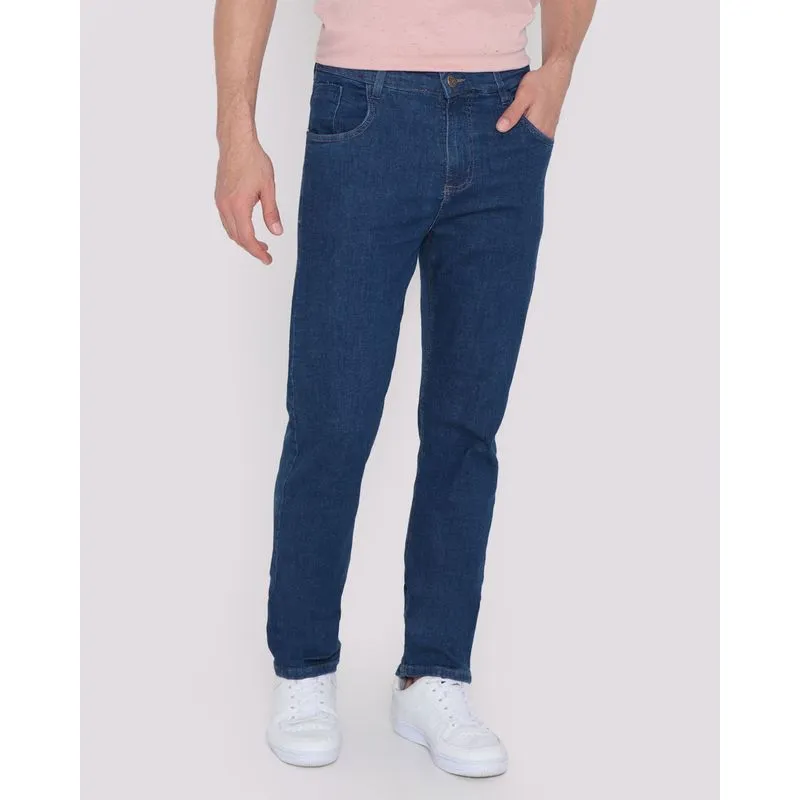 Calça Jeans Masculina Reta Azul 40