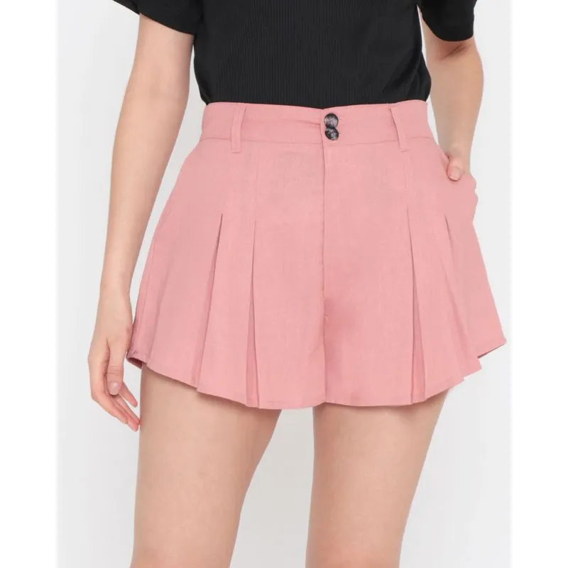 Shorts Feminino Linho Rosa Claro G