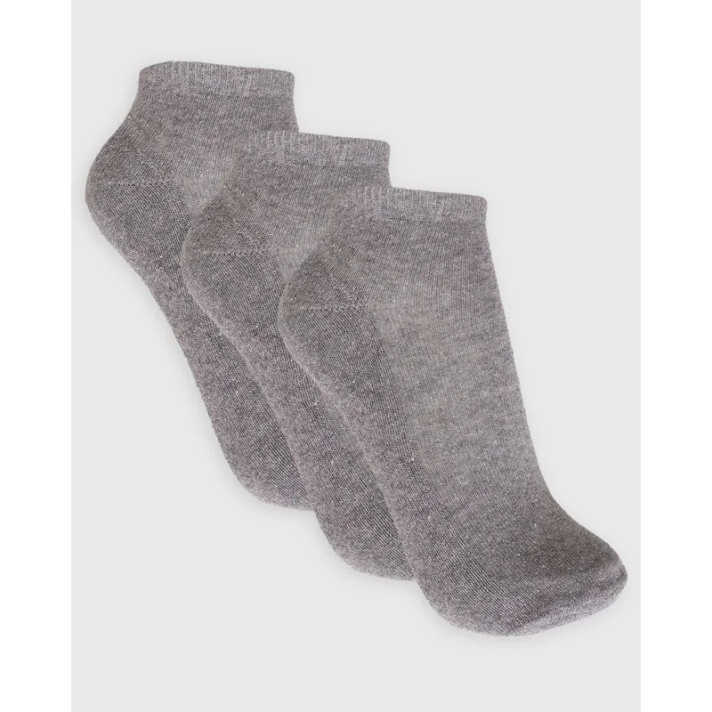 Kit Meia Masculina Cano Baixo 3 Pares Fitter Cinza UN