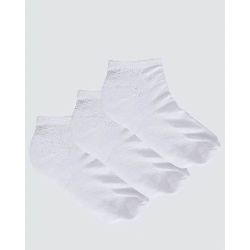 Kit Meia Masculina Cano Baixo 3 Pares Fitter Branca 39 A 42
