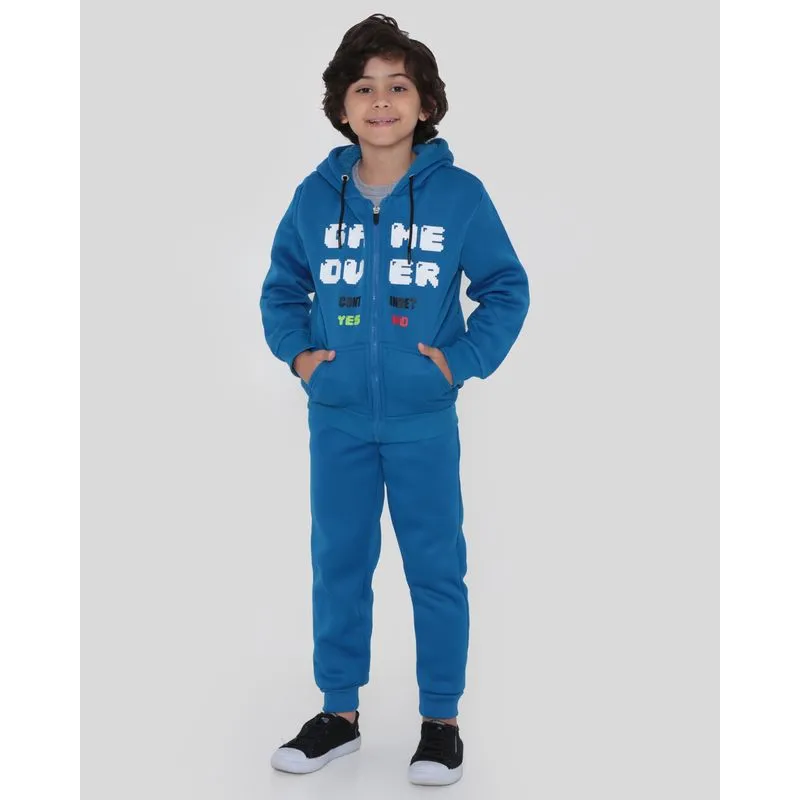 Conjunto Moletom Infantil Sherpa Estampa Game Azul 8