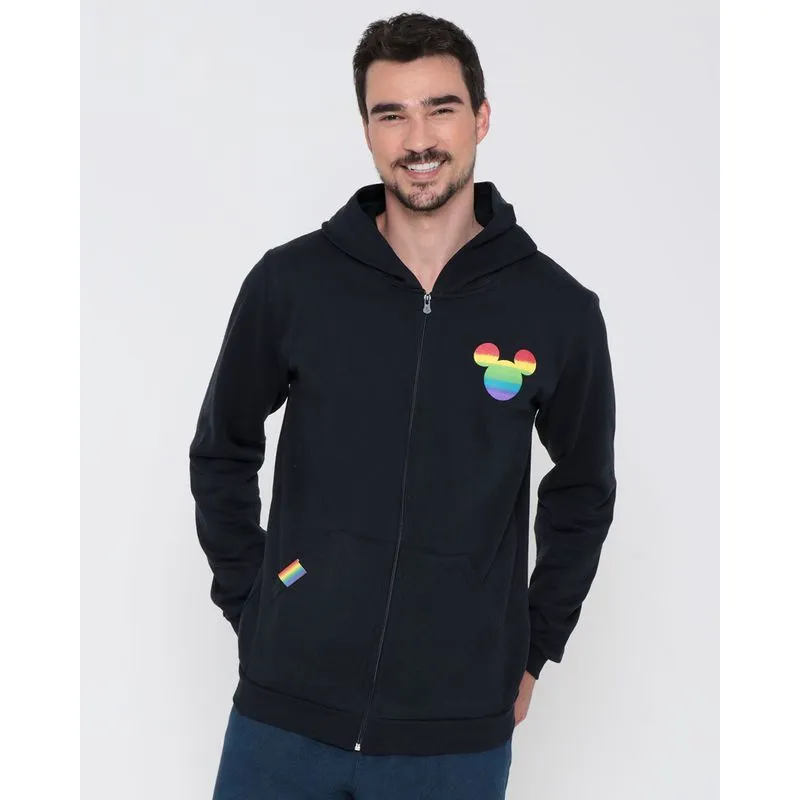 Casaco Moletom Masculino Disney Mickey Mouse Preto GG