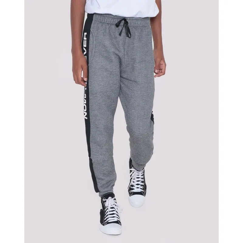 Calça Moletom Juvenil Jogger Cinza Escuro 16
