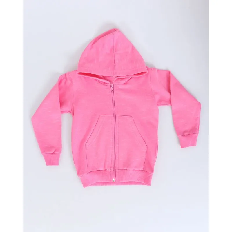 Casaco Moletom Bebê Flamê Bolso Rosa Claro 2