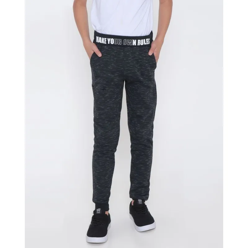Calça Moletom Rajado Juvenil Cinza Escuro 10