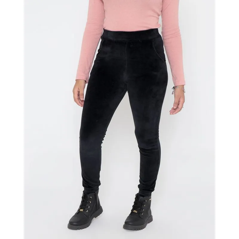 Calça Plush Juvenil Jogger Preto 14