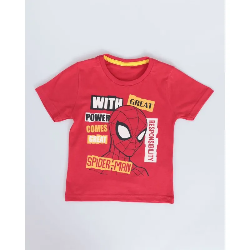 Camiseta Bebê Algodão Homem Aranha Marvel Vermelho 3