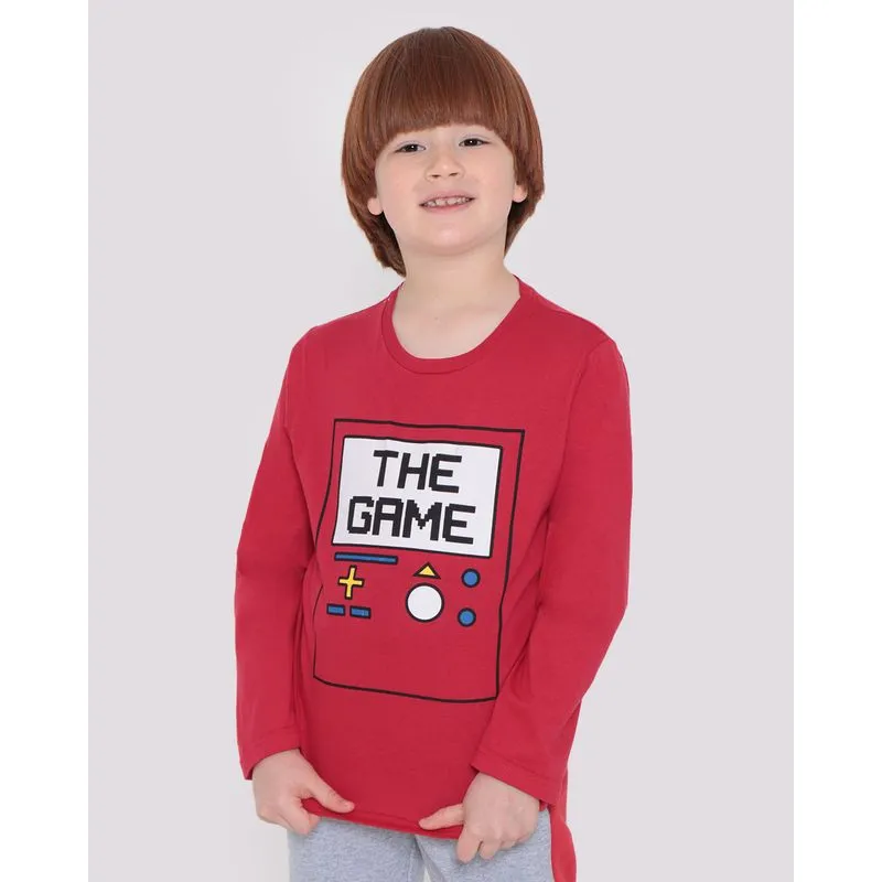 Camiseta Infantil The Game Vermelha 4