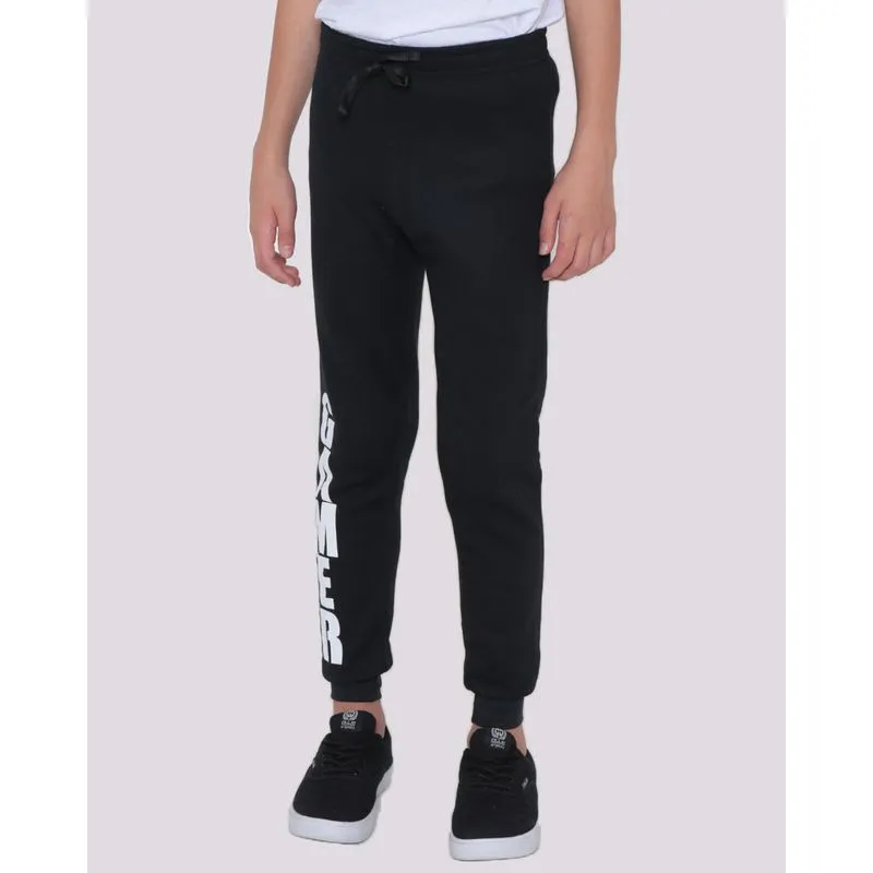 Calça Moletom Juvenil Jogger Gamer Preta 10