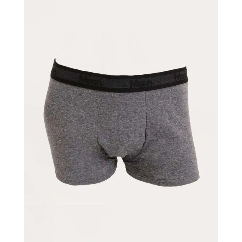 Cueca Masculina Mash Boxer Algodão Cinza Escuro G