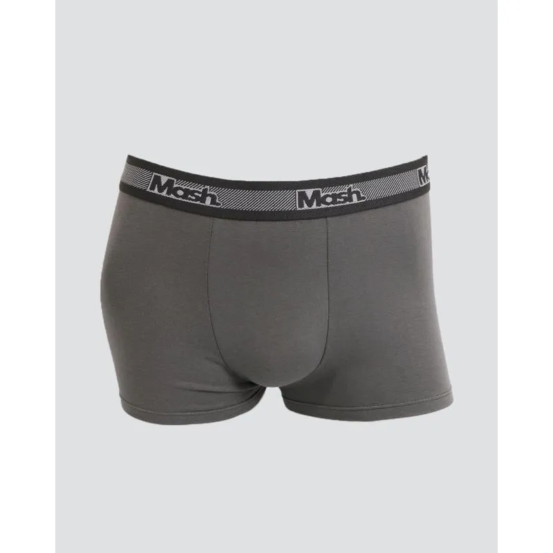 Cueca Masculina Mash Boxer Algodão Cinza G