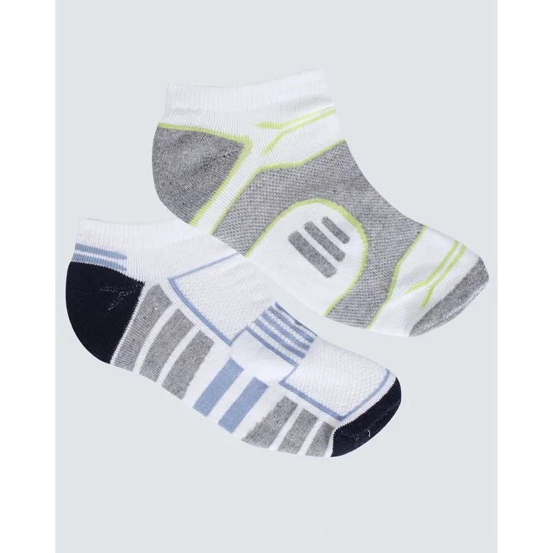 Kit Meia Masculina Cano Baixo 2 Pares Fitter Cinza Branca 39 A 42