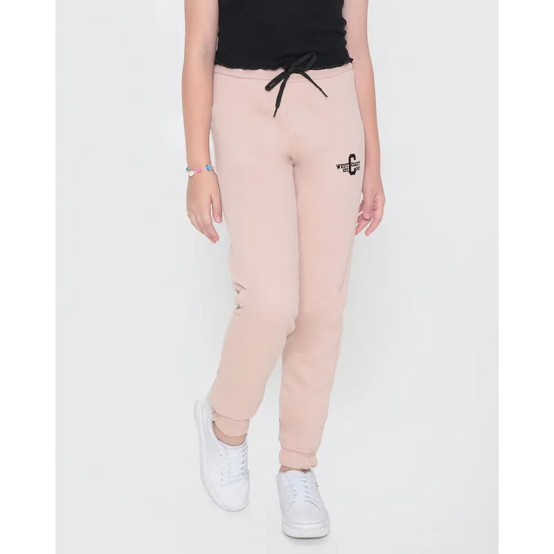 Calça Moletom Juvenil Jogger Bege Claro 12
