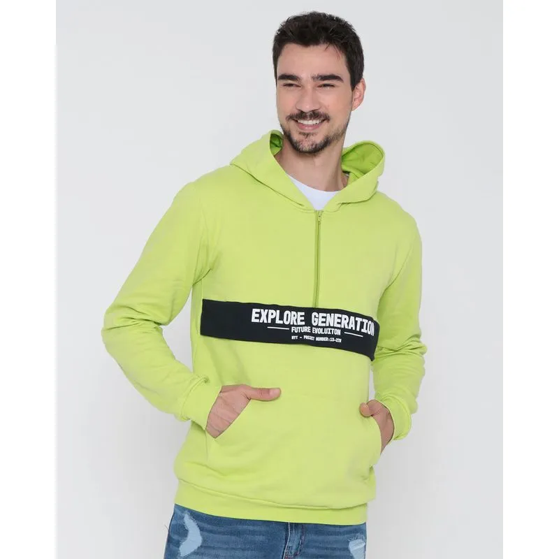 Blusão Moletom Masculino Explore Generation Verde Claro G