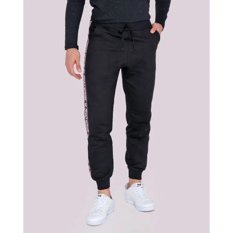 Calça Moletinho Masculina Jogger Privacy Network Preta P