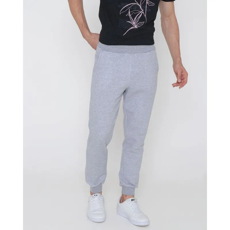 Calça Moletom Masculina Jogger Cinza Claro GG