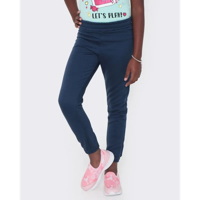Calça Moletom Infantil Jogger Marinho 8