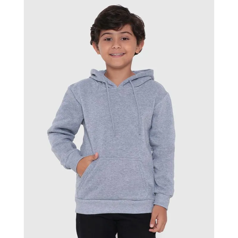 Blusão Infantil Moletom Capuz Cinza 8