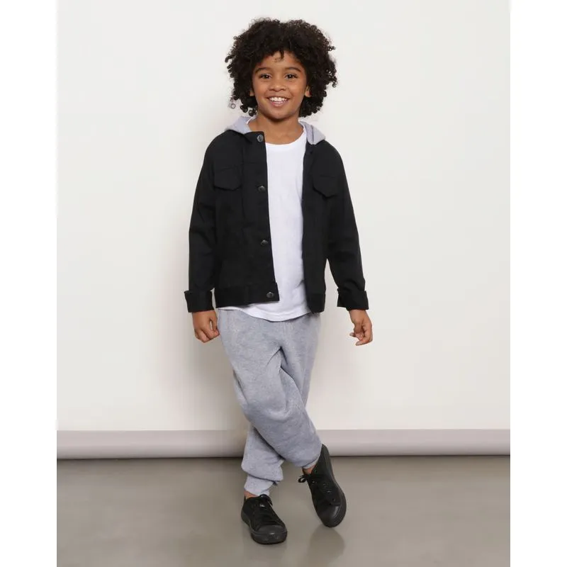 Calça Moletom Infantil Jogger Mescla Cinza 6