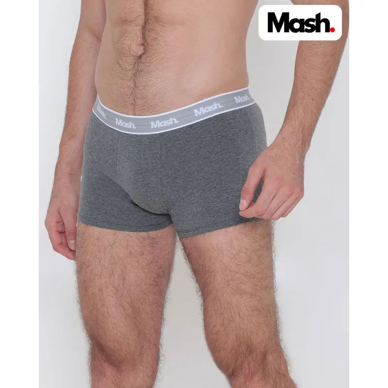 Cueca Boxer Masculina Mash Algodão Cinza Médio P