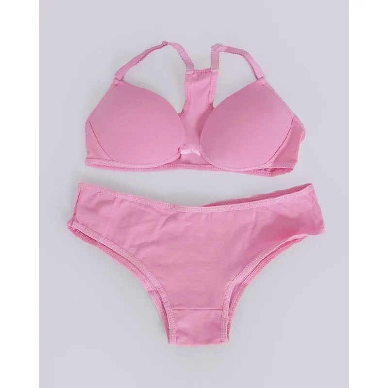 Conjunto Lingerie Juvenil Bojo Nadador Rosa 12