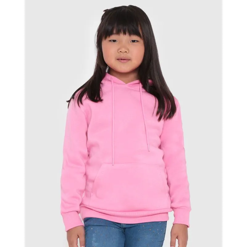 Blusão Moletom Infantil Básico Rosa Médio 4