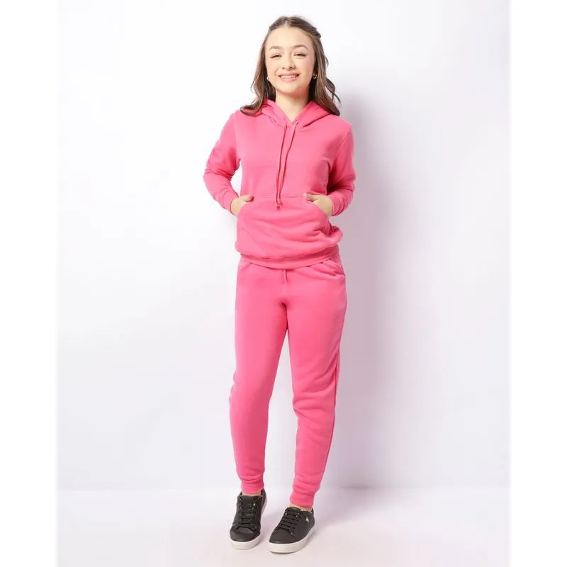 Calça Juvenil Moletom Jogger Rosa 16