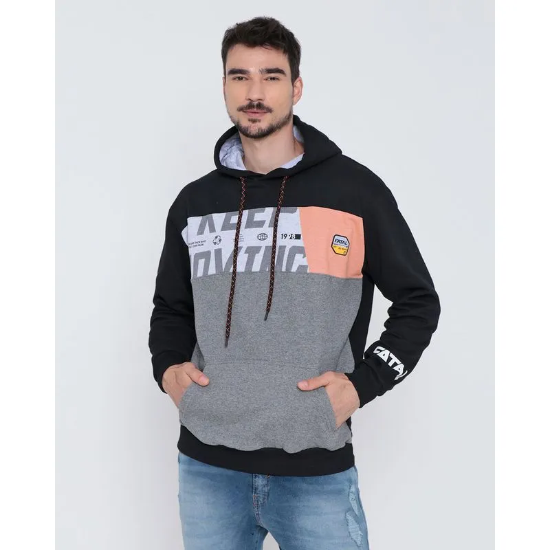 Blusão Moletom Masculino Fatal Preto M