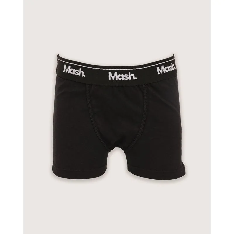 Cueca Infantil Boxer Algodão Mash Preta M
