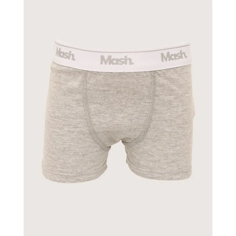 Cueca Infantil Boxer Algodão Mash Cinza G