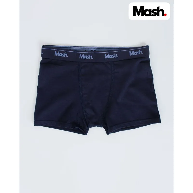 Cueca Mash Boxer Juvenil Algodão Marinho P