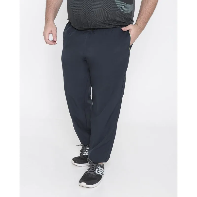 Calça Plus Size Masculina Esportiva Bolsos Jogger Azul Marinho G3