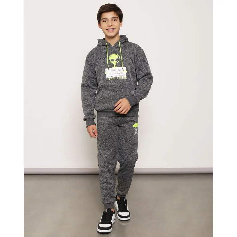 Calça Moletom Juvenil Jogger Estonado Preta 12