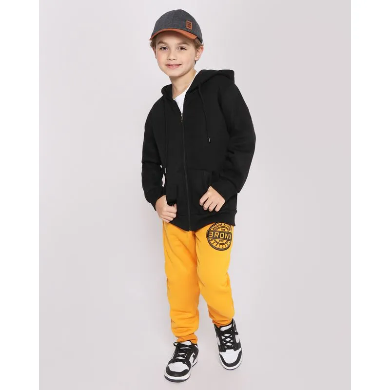 Calça Moletom Infantil Jogger Mostarda 4