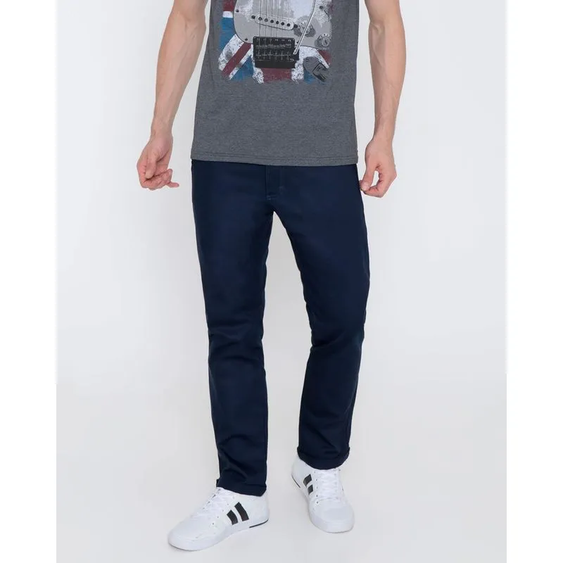 Calça Sarja Masculina Casual Reta Marinho 48
