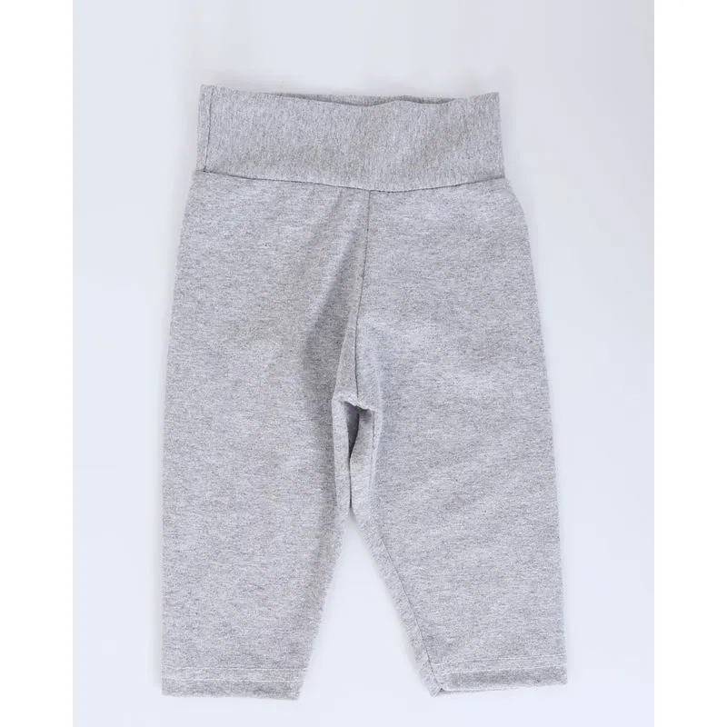 Calça Legging Bebê Lisa Cinza M