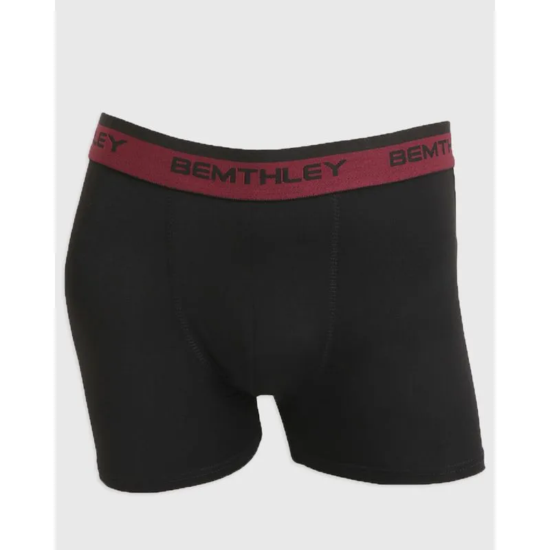 Cueca Boxer Masculina Microfibra Preta GG