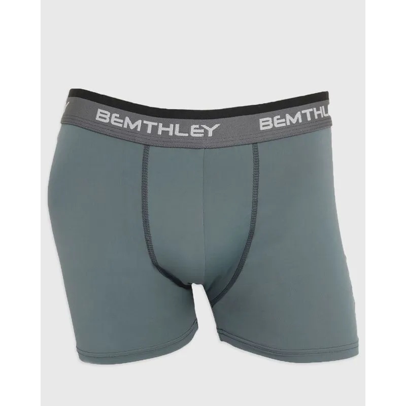 Cueca Masculina Boxer Microfibra Cinza GG