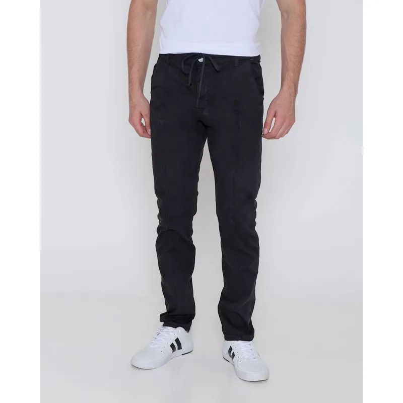 Calça Sarja Masculina Cropped Preta 48